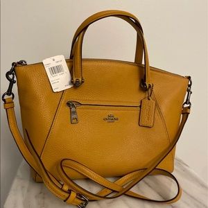 Coach Satchel (mustard yellow)